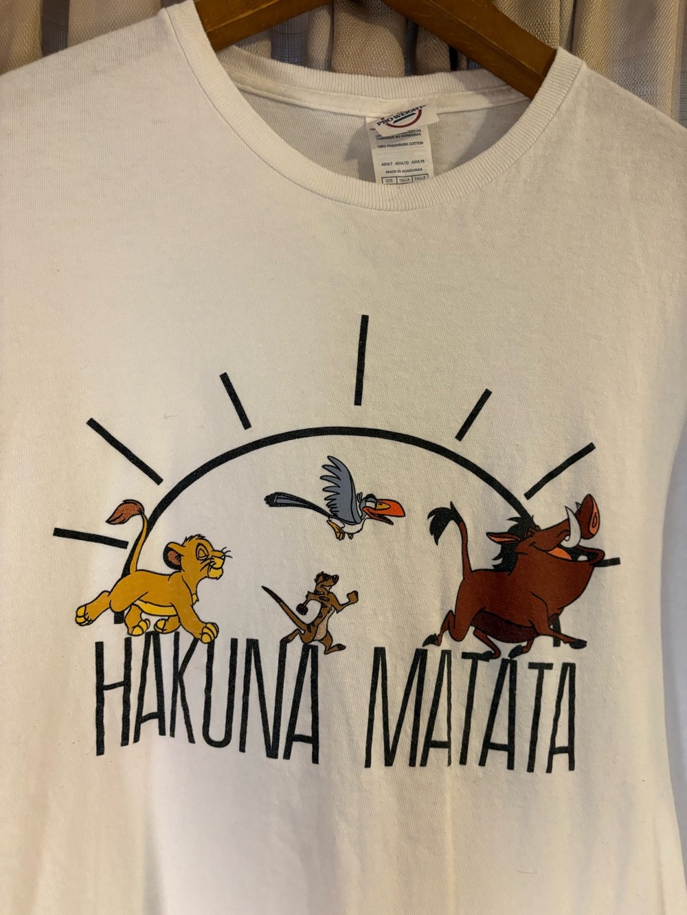 Adult White 'Hakuna Matata' Lion King Graphic Tee
